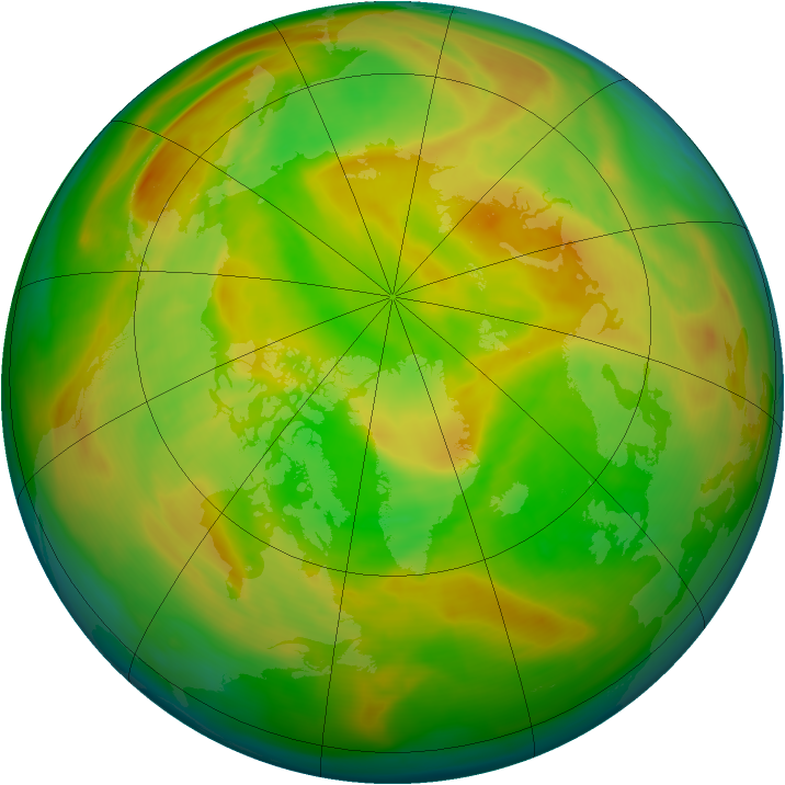 Arctic ozone map for 08 May 2008